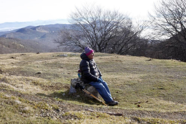 Un millar de montañeros despidieron el año en San Miguel de Aralar.