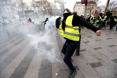 Este sábado, 8 de diciembre de 2018, los chalecos amarillos volvieron a manifestarse en París contra las políticas del presidente, Emmanuel Macron.