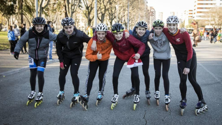 Carrera de patinaje para despedir 2018