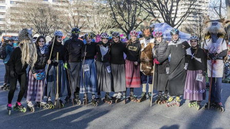 Carrera de patinaje para despedir 2018