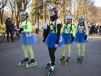 Carrera de patinaje para despedir 2018