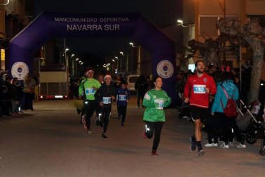 Varias localidades de la Ribera como Cortes, Buñuel, Fustiñana, Cascante o Arguedas despidieron el año corriendo una San Silvestre