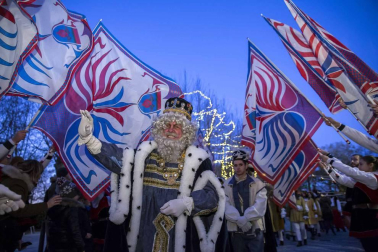 Fotos de la llegada de los Reyes Magos a Pamplona y de la cabalgata