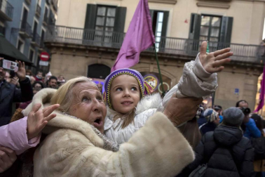 Fotos de la llegada de los Reyes Magos a Pamplona y de la cabalgata
