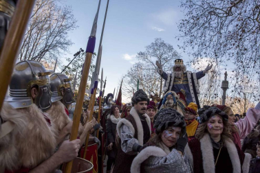 Fotos de la llegada de los Reyes Magos a Pamplona y de la cabalgata