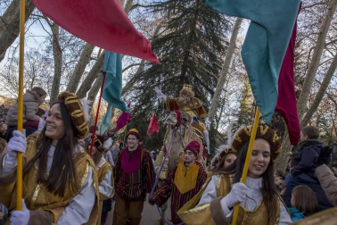 Fotos de la llegada de los Reyes Magos a Pamplona y de la cabalgata