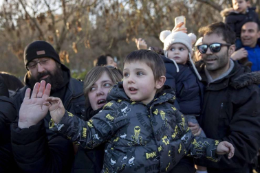 Fotos de la llegada de los Reyes Magos a Pamplona y de la cabalgata
