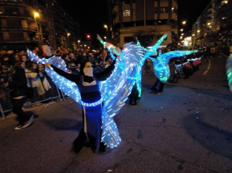 Fotos de la llegada de los Reyes Magos a Pamplona y de la cabalgata