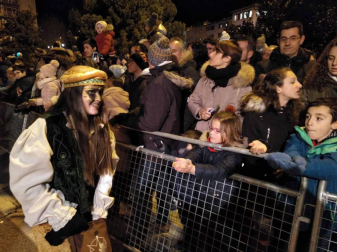 Fotos de la llegada de los Reyes Magos a Pamplona y de la cabalgata