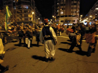 Fotos de la llegada de los Reyes Magos a Pamplona y de la cabalgata