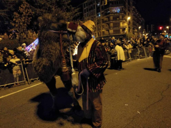 Fotos de la llegada de los Reyes Magos a Pamplona y de la cabalgata