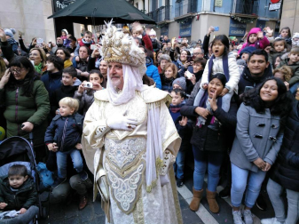 Fotos de la llegada de los Reyes Magos a Pamplona y de la cabalgata