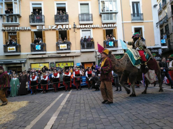 Fotos de la llegada de los Reyes Magos a Pamplona y de la cabalgata