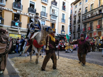 Fotos de la llegada de los Reyes Magos a Pamplona y de la cabalgata
