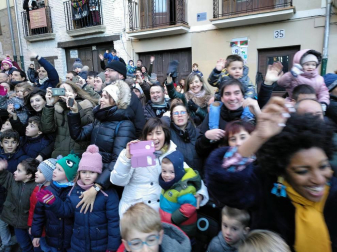 Fotos de la llegada de los Reyes Magos a Pamplona y de la cabalgata