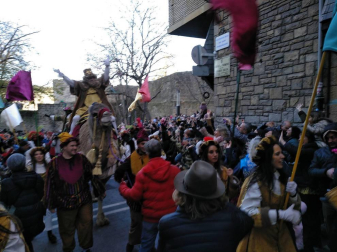 Fotos de la llegada de los Reyes Magos a Pamplona y de la cabalgata