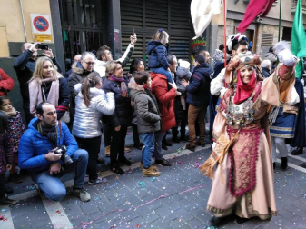 Fotos de la llegada de los Reyes Magos a Pamplona y de la cabalgata