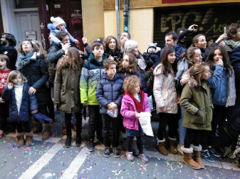 Fotos de la llegada de los Reyes Magos a Pamplona y de la cabalgata