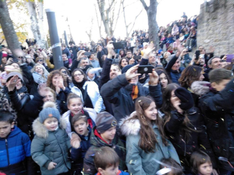 Fotos de la llegada de los Reyes Magos a Pamplona y de la cabalgata