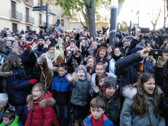 Fotos de la llegada de los Reyes Magos a Pamplona y de la cabalgata