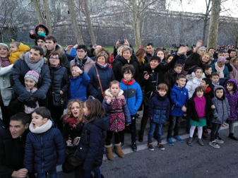 Fotos de la llegada de los Reyes Magos a Pamplona y de la cabalgata