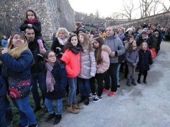 Fotos de la llegada de los Reyes Magos a Pamplona y de la cabalgata