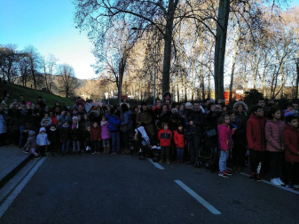 Fotos de la llegada de los Reyes Magos a Pamplona y de la cabalgata
