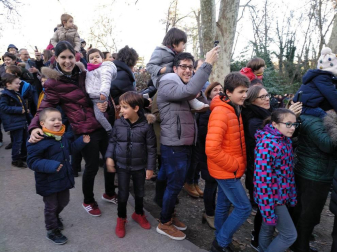 Fotos de la llegada de los Reyes Magos a Pamplona y de la cabalgata