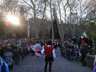 Fotos de la llegada de los Reyes Magos a Pamplona y de la cabalgata