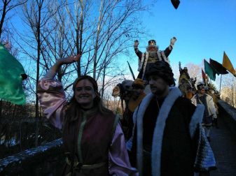 Fotos de la llegada de los Reyes Magos a Pamplona y de la cabalgata