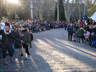 Fotos de la llegada de los Reyes Magos a Pamplona y de la cabalgata