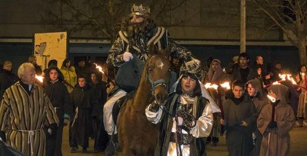 Fotos de la cabalgata de los Reyes Magos en Estella