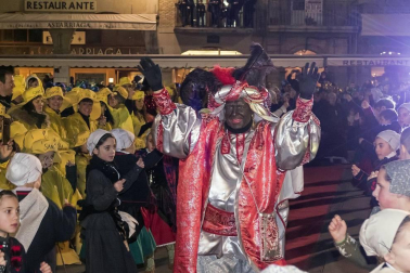Fotos de la cabalgata de los Reyes Magos en Estella