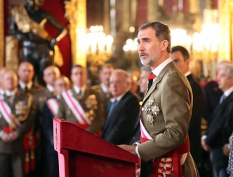 Los Reyes Felipe y Letizia presiden la tradicional celebración de la Pascua Militar. Asisten el presidente del Gobierno, Pedro Sánchez, y los ministros de Defensa, Margarita Robles, e Interior, Fernando Grande-Marlaska.