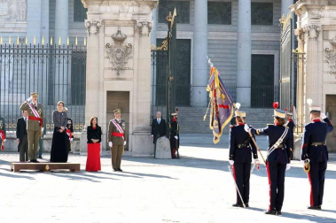 Los Reyes Felipe y Letizia presiden la tradicional celebración de la Pascua Militar. Asisten el presidente del Gobierno, Pedro Sánchez, y los ministros de Defensa, Margarita Robles, e Interior, Fernando Grande-Marlaska.