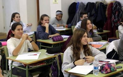 Alumnado del IES Padre Moret-Irubide