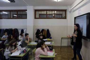 Alumnado del IES Padre Moret-Irubide