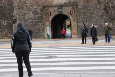 Imágenes de la ola de frío polar en Pamplona.