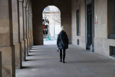 Imágenes de la ola de frío polar en Pamplona.
