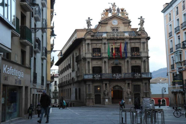 Imágenes de la ola de frío polar en Pamplona.