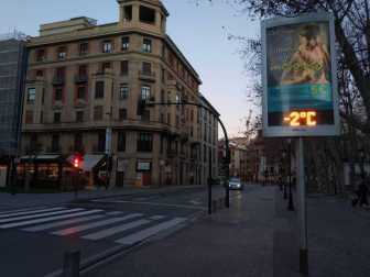 La ola de frío congela Navarra y deja la sensación térmica bajo cero, hasta -20 ºC en Arangoiti