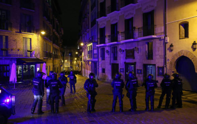 Manifestación en Pamplona en apoyo al gaztetxe Maravillas