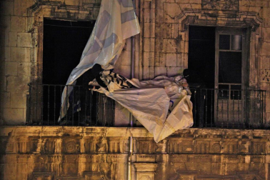 Manifestación en Pamplona en apoyo al gaztetxe Maravillas