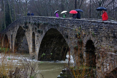 La alerta por nieve afecta al centro y al norte de la Comunidad foral