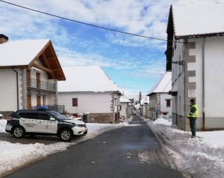 La alerta por nieve afecta al centro y al norte de la Comunidad foral