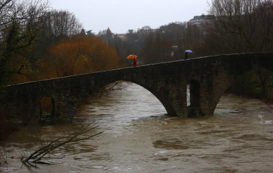 La alerta por nieve afecta al centro y al norte de la Comunidad foral