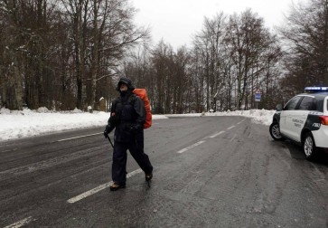 La alerta por nieve afecta al centro y al norte de la Comunidad foral