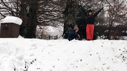La alerta por nieve afecta al centro y al norte de la Comunidad foral