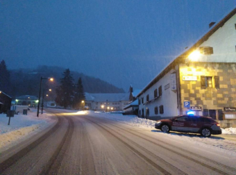 La alerta por nieve afecta al centro y al norte de la Comunidad foral