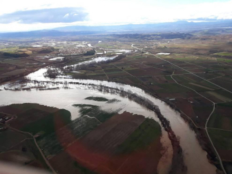 La alerta por nieve afecta al centro y al norte de la Comunidad foral